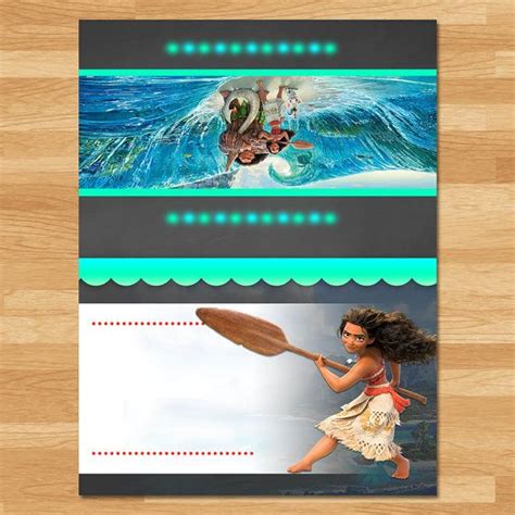 Moana Food Tents Chalkboard Moana Food Labels Disney Princess Placecards Moana Printables Moana