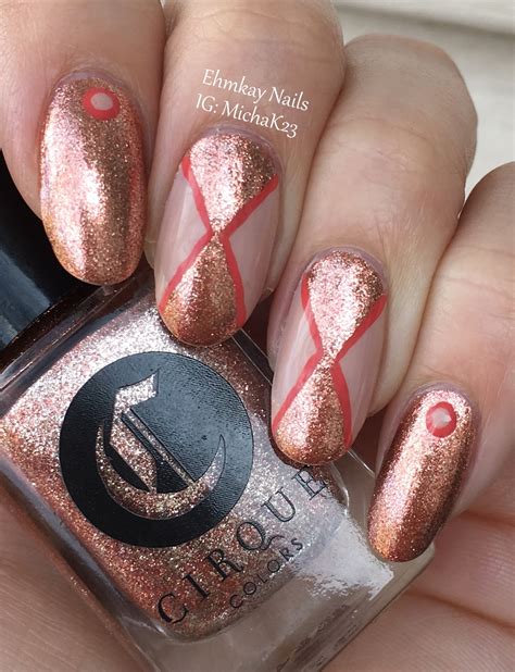 Ehmkay Nails Cirque Colors Halcyon With Simple Line Nail Art