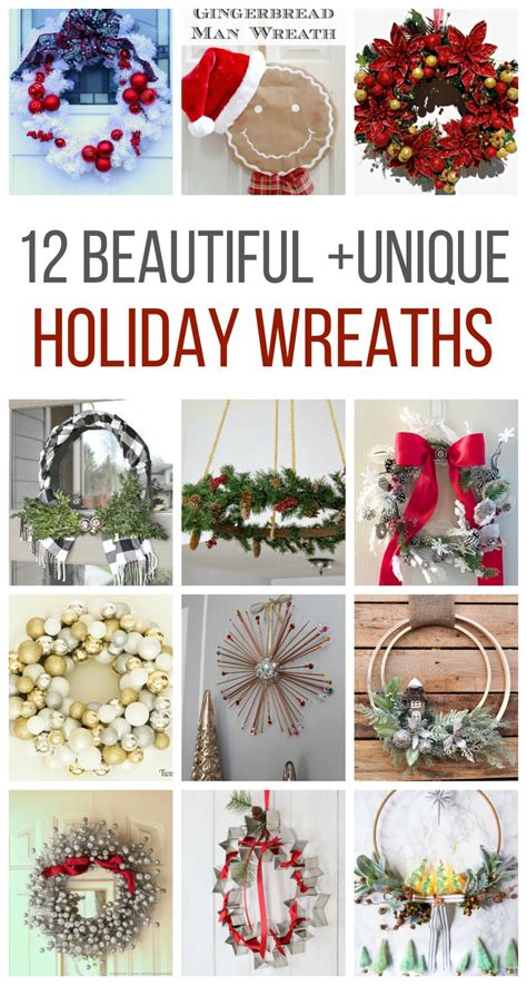 12 Beautiful And Unique Holiday Wreaths | Made In A Day