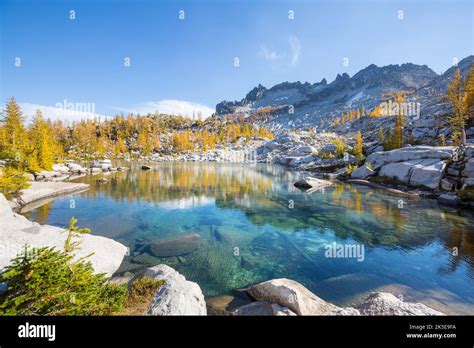 Beautiful Alpine Lakes Wilderness Area In Washington Usa Stock Photo