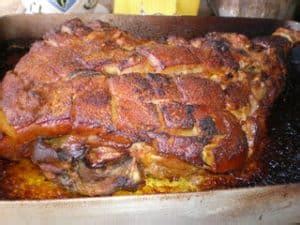 Pata de cerdo asada en horno de leña al estilo Eugenio Recetas y Poemas