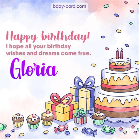 Birthday images for Gloria 💐 — Free happy bday pictures and photos ...