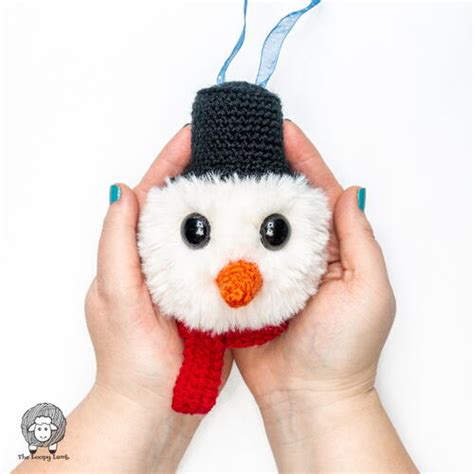 Crochet Snowman Ornament | AllFreeChristmasCrafts.com