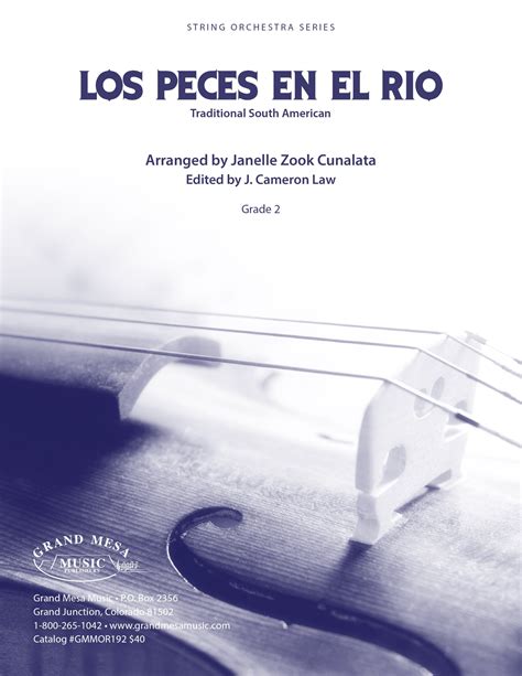 Los Peces En El Rio Holiday Grade 2 String Sheet Music Grand Mesa Strings