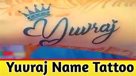 Yuvraj Name Tattoo Design युवराज नाम का तत 2023 Yuvraj Naam Ka Kya