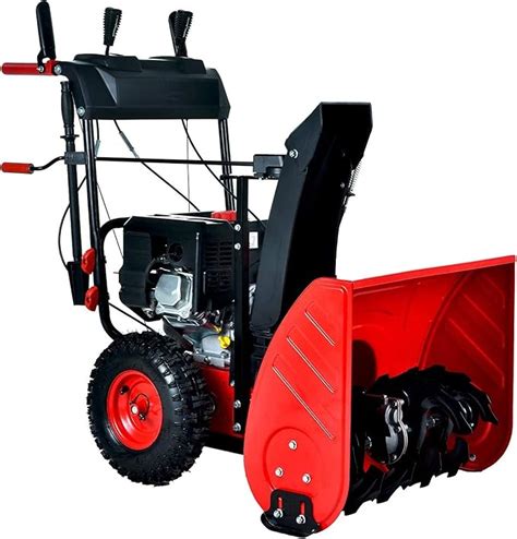 Review Snow Blower 24 Inch Self Propelled 2 Stage 212cc Engine Gas