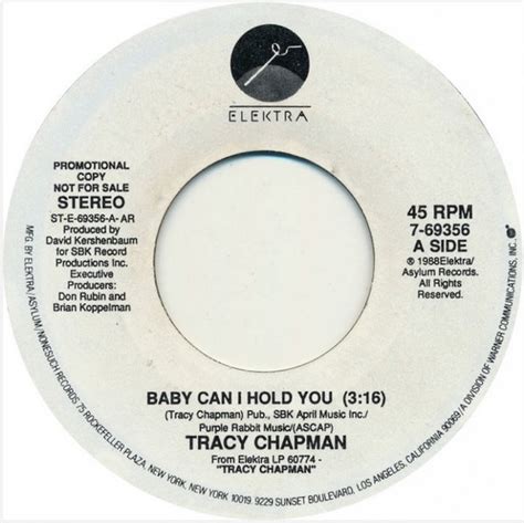 Tracy Chapman – Baby Can I Hold You (1988, Vinyl) - Discogs