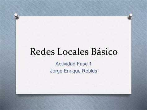 Redes Locales B Sico Fase Ppt