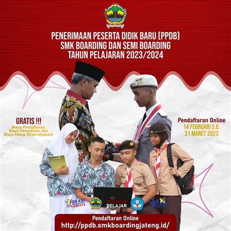 PENERIMAAN PESERTA DIDIK BARU PPDB SMK SEMI BOARDING SCHOOL SMK