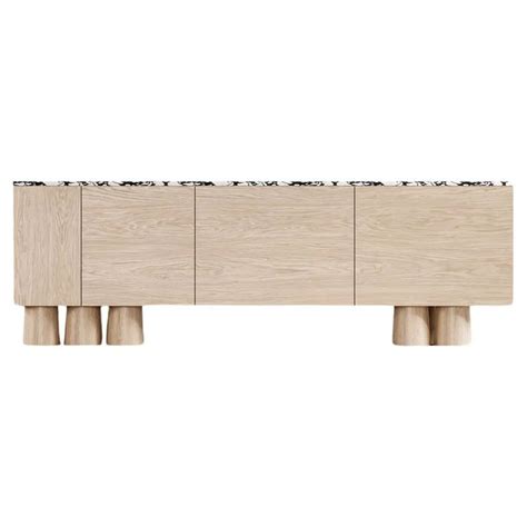 BOND CREDENZA Modern Design With Nude Cathedral Oak Palladio Moro