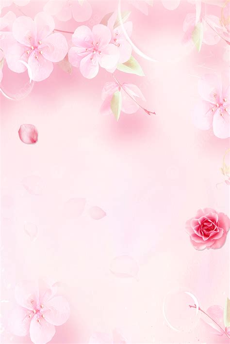 Flower Flower Background Fresh Romantic Wallpaper Image For Free ...