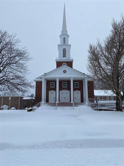 church in snow – Grassy Pond Baptist Church