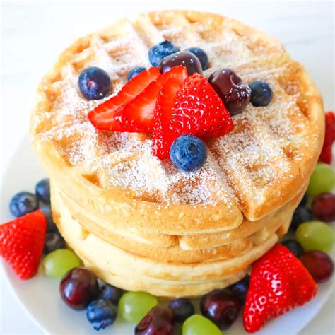 Belgian Waffles - Breakfast Waffle Recipe