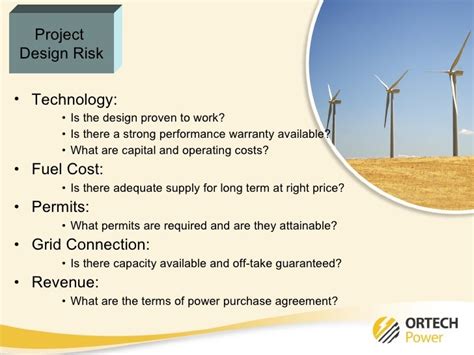 Managing Technical And Project Risks On Small Renewable Energy Pr