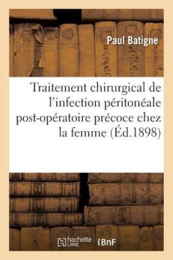 Traitement Chirurgical De L Infection P Riton Ale Post Op Ratoire Pr