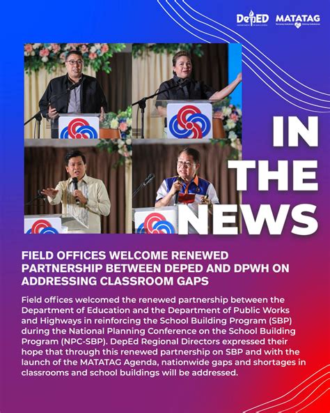 Field Offices Welcome Renewed Partnership Between Deped And Dpwh On