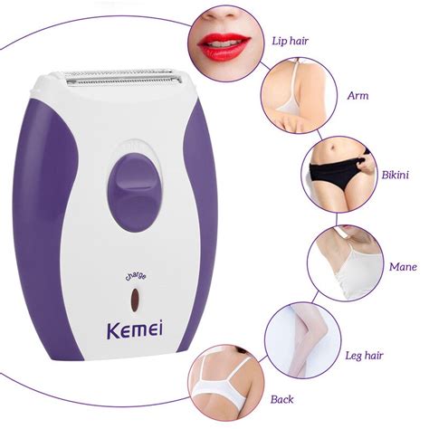 Kemei Electric Portable Hair Remover With Removable Washable Shaving