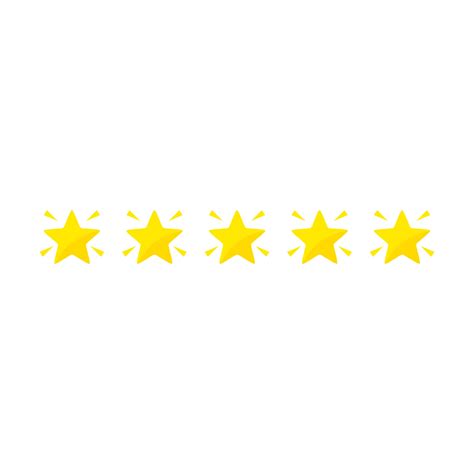 Five Stars Rating Vector Five Stars Rating Five PNG And Vector With