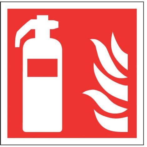 Sitesafe Fire Extinguisher Vinyl Sign X Mm