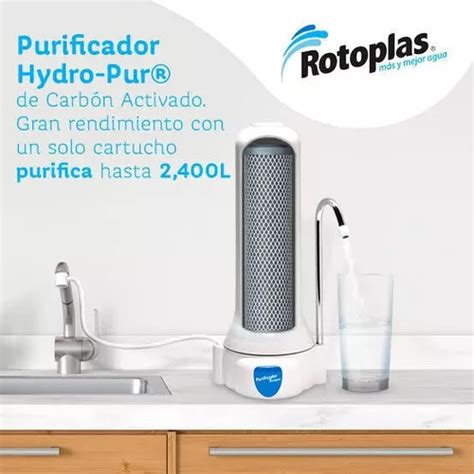 Purificador Hydro purcarbón Activado sobre tarja Sin Caja Envío gratis