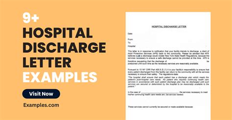 Hospital Discharge Letter 9 Examples Format Pdf