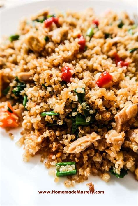 15-Minute Quinoa Fried Rice With Chicken - Homemade Mastery