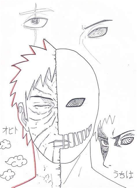 Obito Uchiha (half Black Zetsu) by XXXTAYMORE on DeviantArt