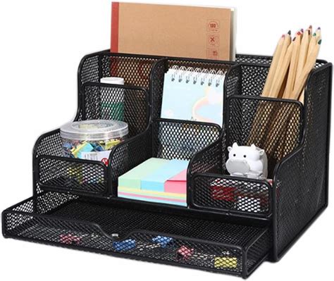 Secwell Schreibtisch Organizer Aus Mesh Metall Tisch Organizer