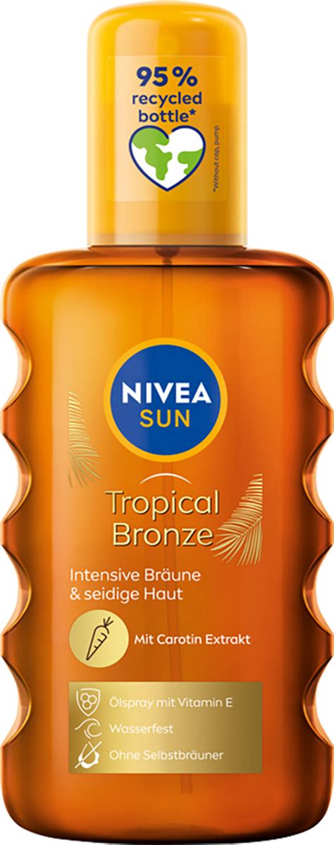 NIVEA SUN Intense Bronze Olejek Do Opalania W Sprayu Niska Ochrona