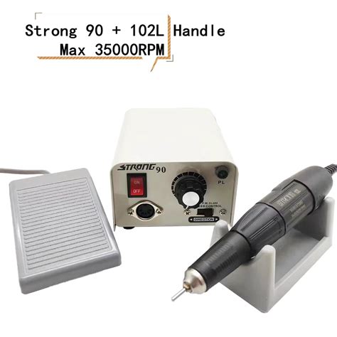 65W Strong 90 Micromotor 35000RPM Strong 102L Handle Electric Nail