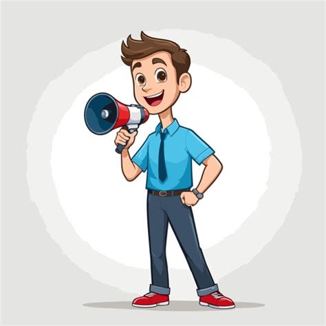 Premium Vector | Megaphone cartoon vector