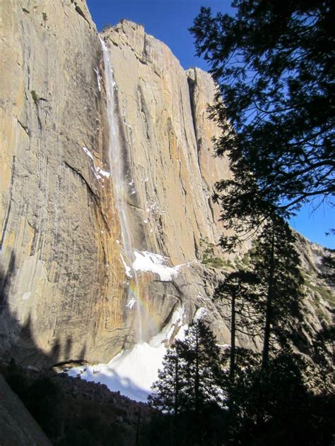 Yosemite Falls Trail in Winter | Hiking in Yosemite National Park ...