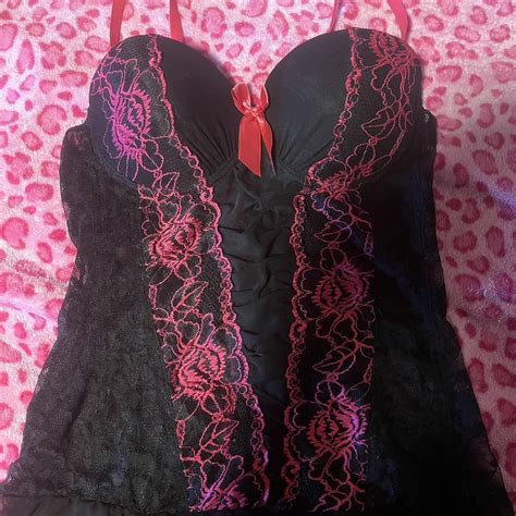 Hot Pink Rose Lingerie Depop