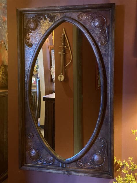 Ornate Copper Ovale Mirror The Rustic Gallery