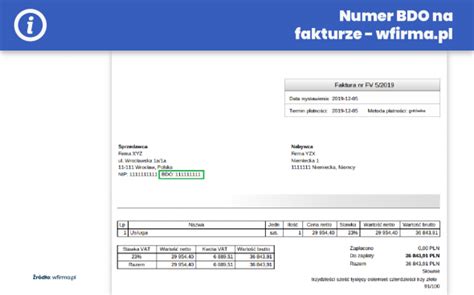 Obowi Zek Bdo Na Fakturze Dla Kogo I Od Kiedy