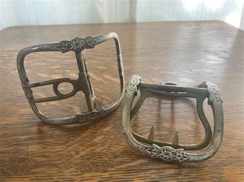 Authentic Th Century Shoe Buckles Antique Shoe Buckles Etsy