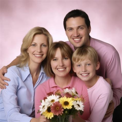 Premium AI Image | Smiling Family Portrait