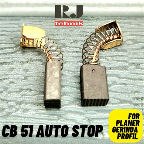 Jual Carbon Brush CB51 Auto Stop Kul Spul Arang Bostel Planer Profil