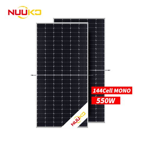 Nuuko 182mm Half Cut Solar Panels Bifacial Double Glass Panels 530 535