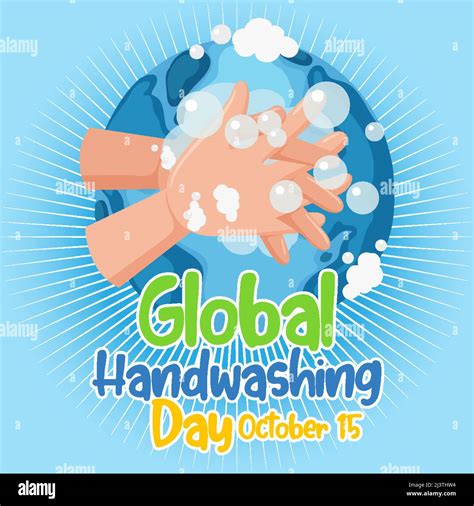 Global Handwashing Day poster design illustration Stock Vector Image ...