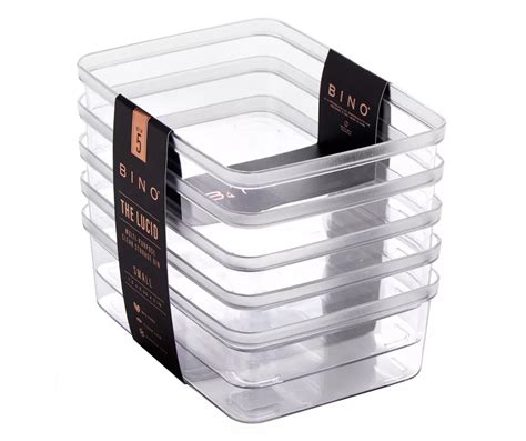 Bino The Lucid Clear Small Storage Bins, 5-Pack | Big Lots