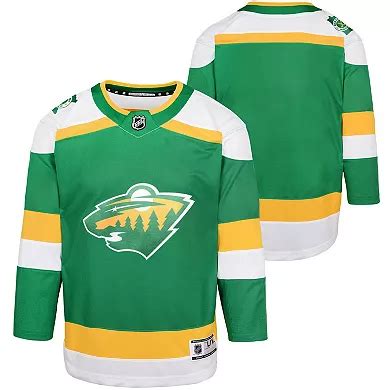 Youth Green Minnesota Wild 2023/24 Alternate Premier Jersey