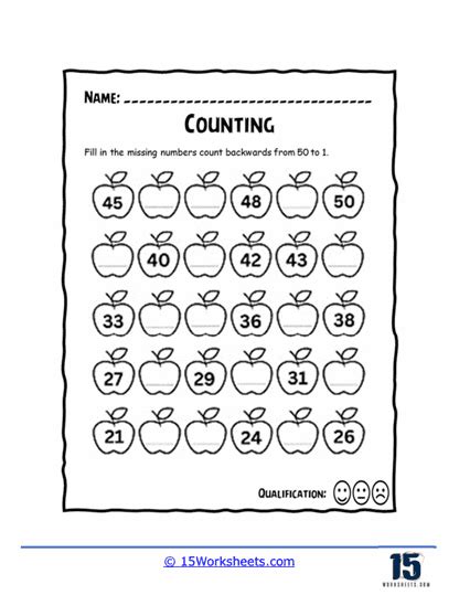 Counting Backwards Worksheets 15 Worksheets Library