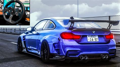 BMW M4 CS CUTTING UP TRAFFIC Assetto Corsa Steering Wheel Gameplay