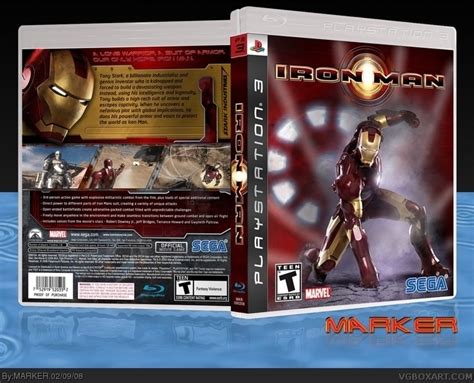 Iron Man PlayStation 3 Box Art Cover by MARKER