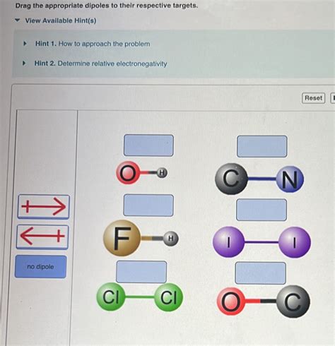 Solved Drag The Appropriate Dipoles To Their Respective Targets View