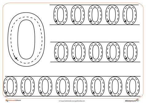 Grafomotricidad Del Número 0 Manualidades A Raudales