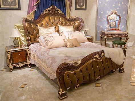 gorgeous luxury king size bedroom sets from China for hotel | James Bond