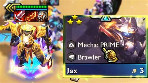 5 Mecha Prime 3 Star Jax Is Brokennnn In Tft Set 8 Youtube