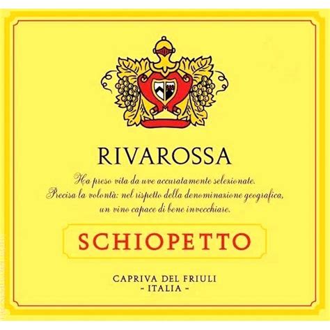 2018 Schiopetto Rivarossa Venezia Giulia Igt The Wine Cellarage